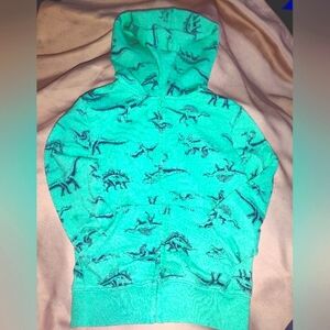 Jumping Beans green dinosaur zip up hoodie